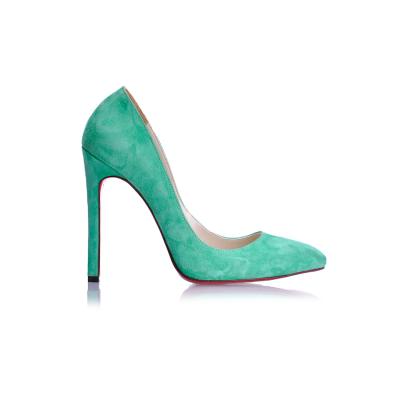 Mint Yeşili Süet Stiletto Ayakkabı(A-198)